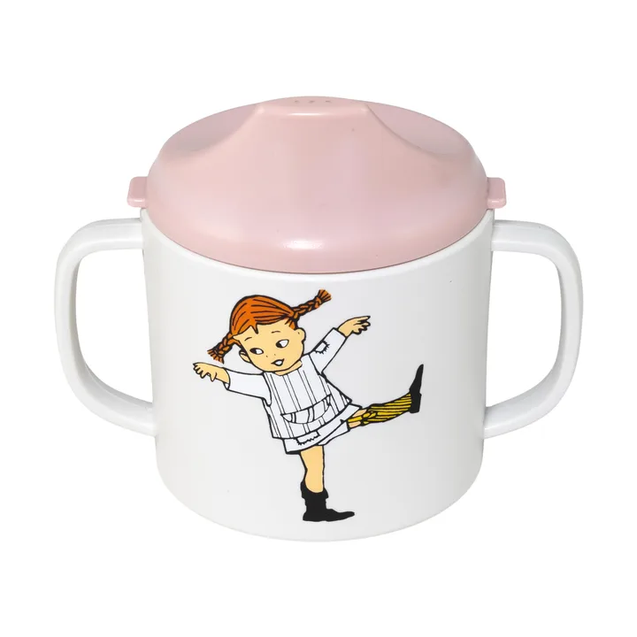Pippi Cirkus kubek niekapek 200 ml - Różowy - Rätt Start