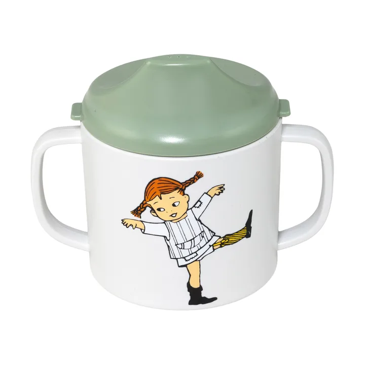 Pippi Cirkus kubek niekapek 200 ml - Zielony - Rätt Start