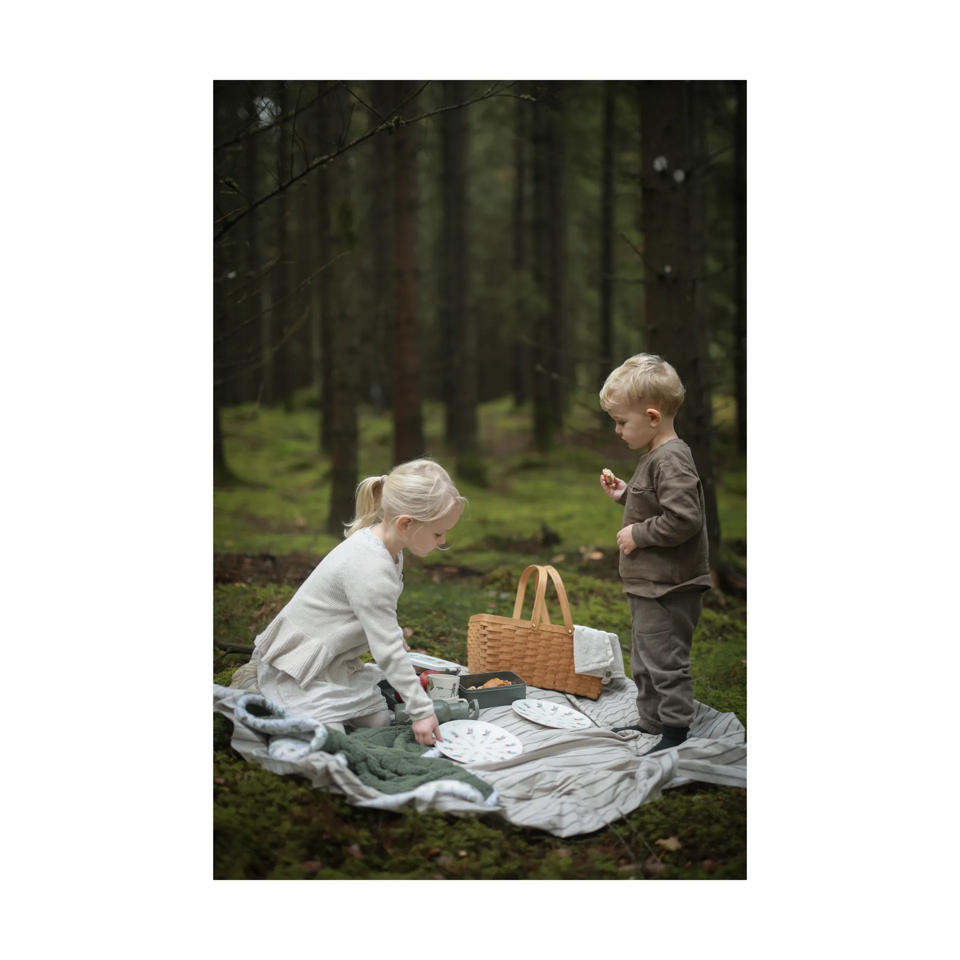 Talerz Elsa Beskow Tomtebobarnen Ø20 cm, Multi Rätt Start