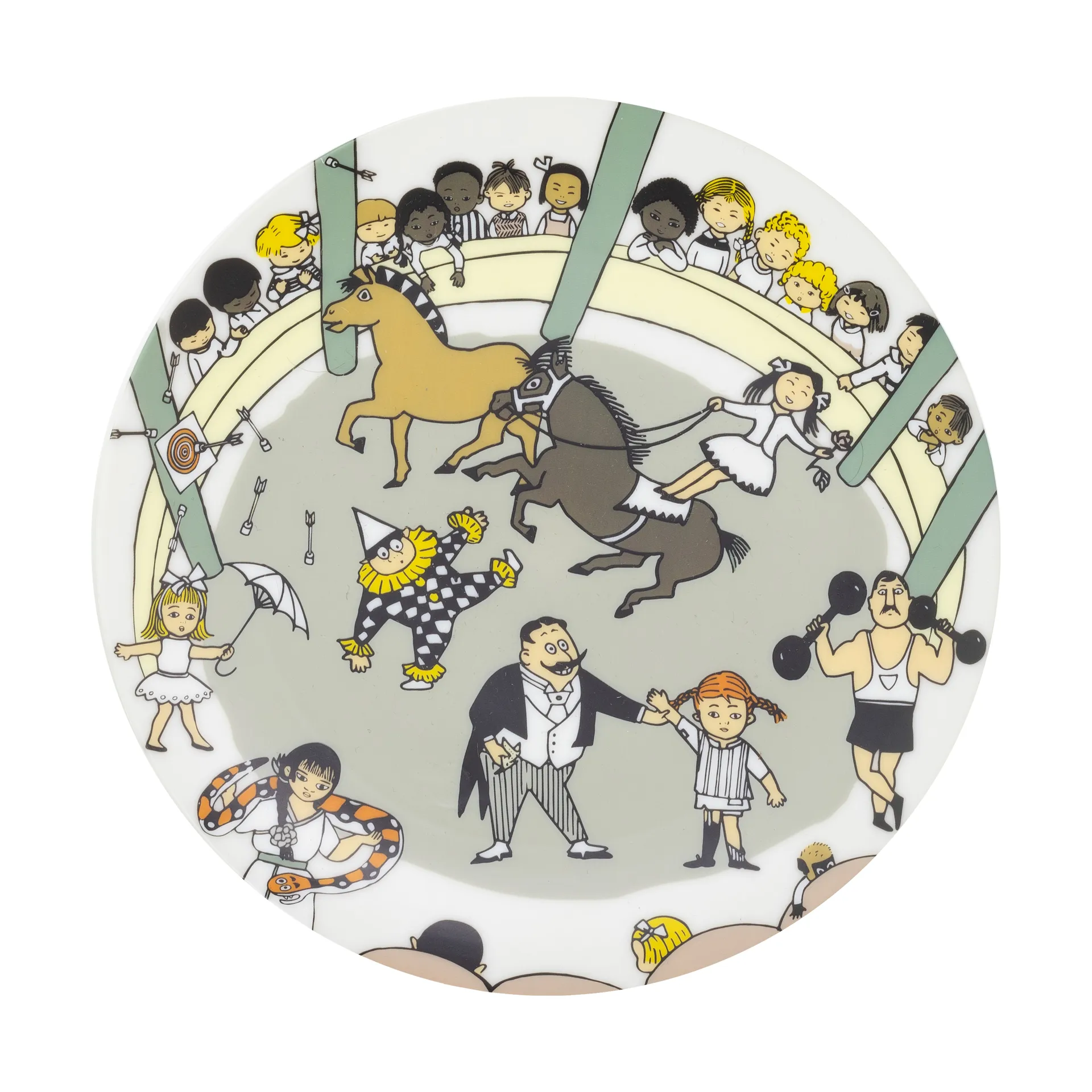 Talerz Pippi Cirkus Ø20 cm, Multi Rätt Start