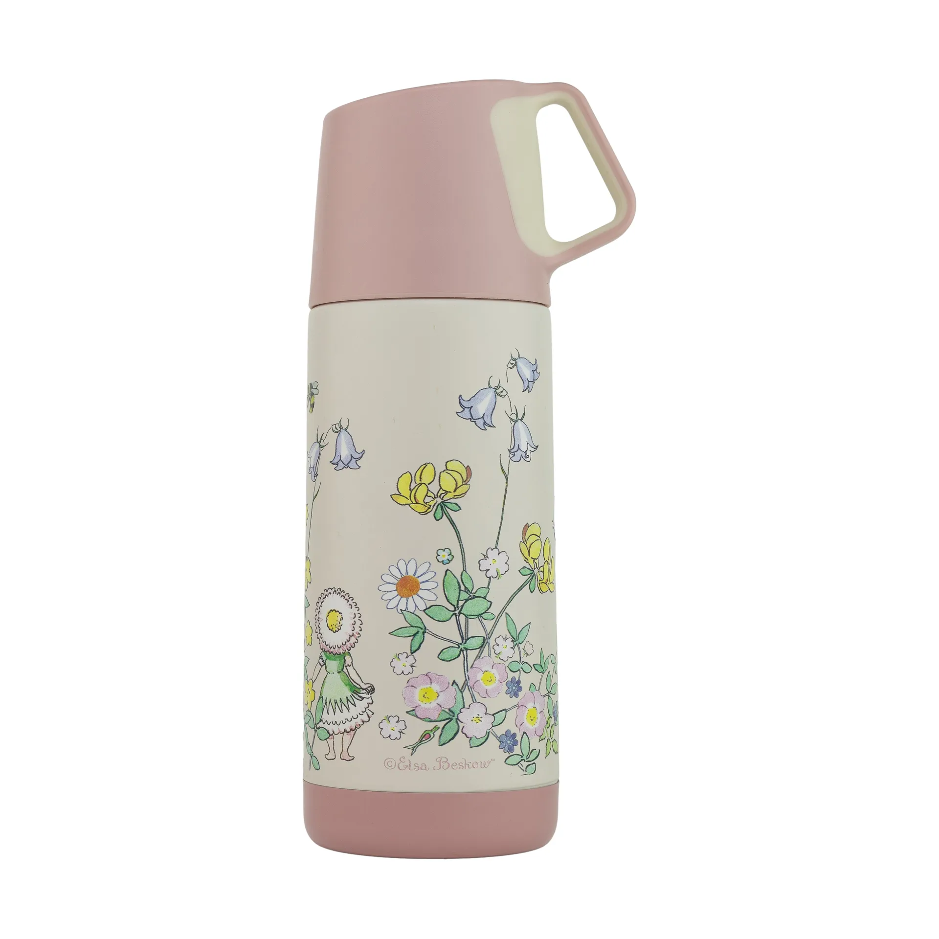 Termos Elsa Beskow Blomsterfesten 35 cl, Biały Rätt Start