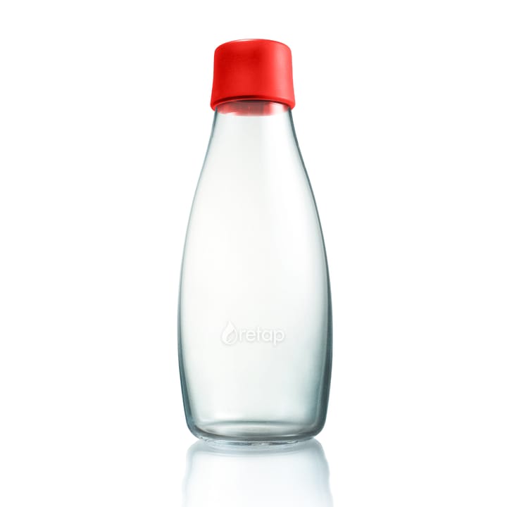 Szklana butelka Retap 0,5 l - czerwony - Retap