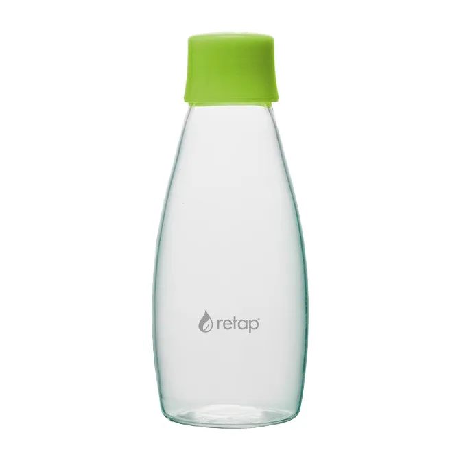 Szklana butelka z zakrętką Retap Go 05 500 ml, Forest green Retap