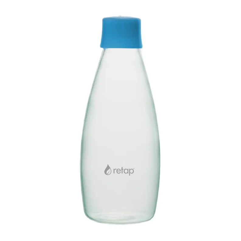 Szklana butelka z zakrętką Retap Go 08 800 ml, Light blue Retap