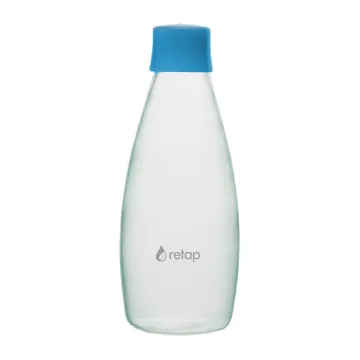 Szklana butelka z zakrętką Retap Go 08 800 ml - Light blue - Retap