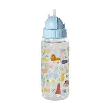 Butelka na wodę dla dzieci Rice 45 cl - Sweet Jungle Print-Soft blue - RICE