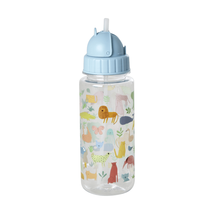 Butelka na wodę dla dzieci Rice 45 cl - Sweet Jungle Print-Soft blue - RICE