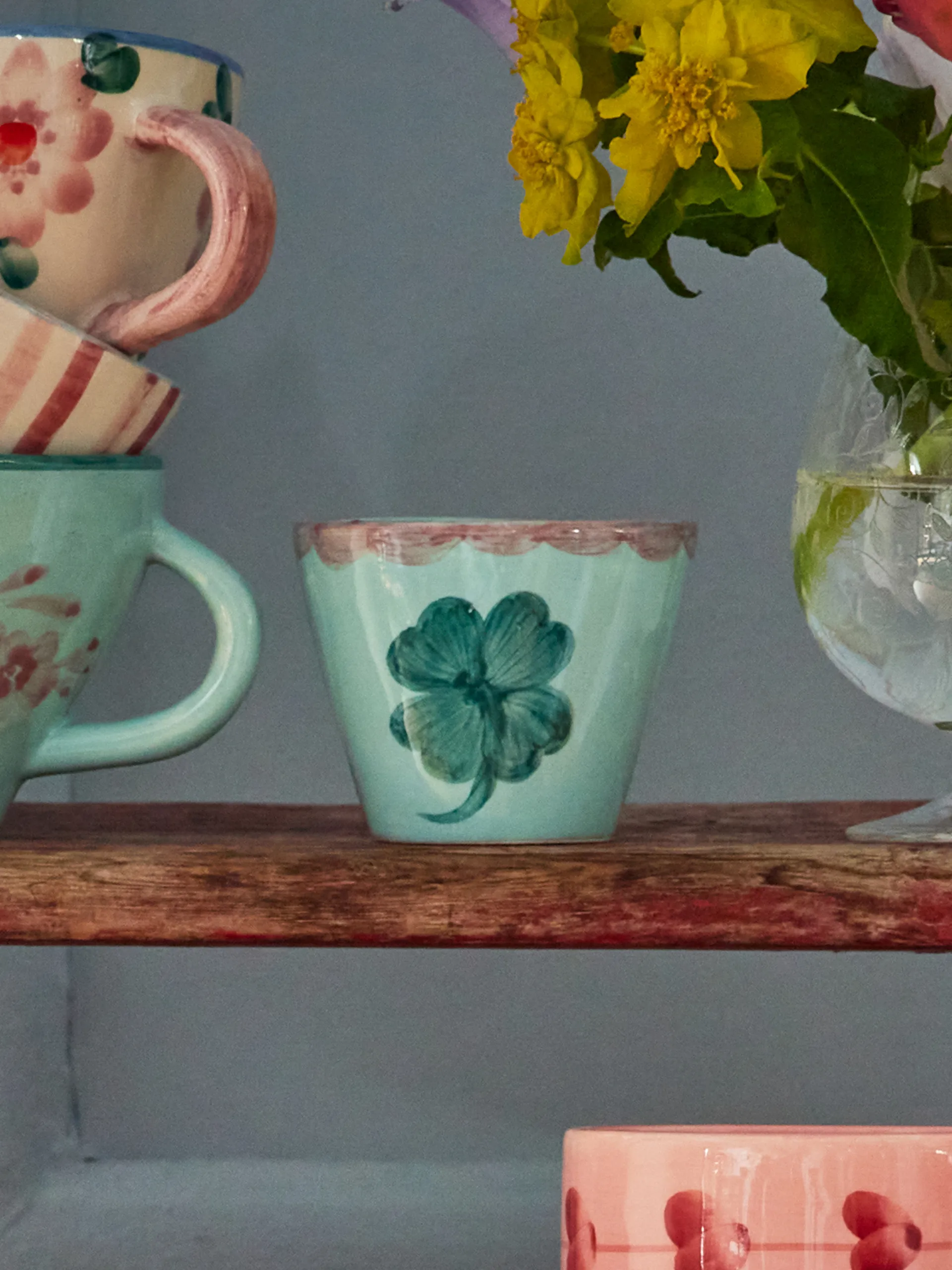 Ceramiczna filiżanka do espresso Rice 7 cl, Good Luck Clover RICE