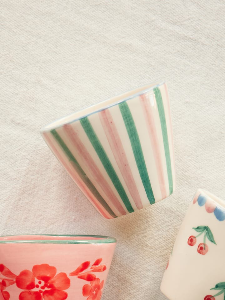 Ceramiczna filiżanka do espresso Rice 7 cl, Stripes RICE