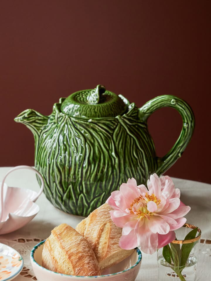 Ceramiczny dzbanek do herbaty Rice 1,6 l, Embossed kale design RICE