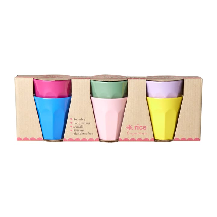 Filiżanka z melaminy Rice xsmall 6-pak, Multicolor RICE