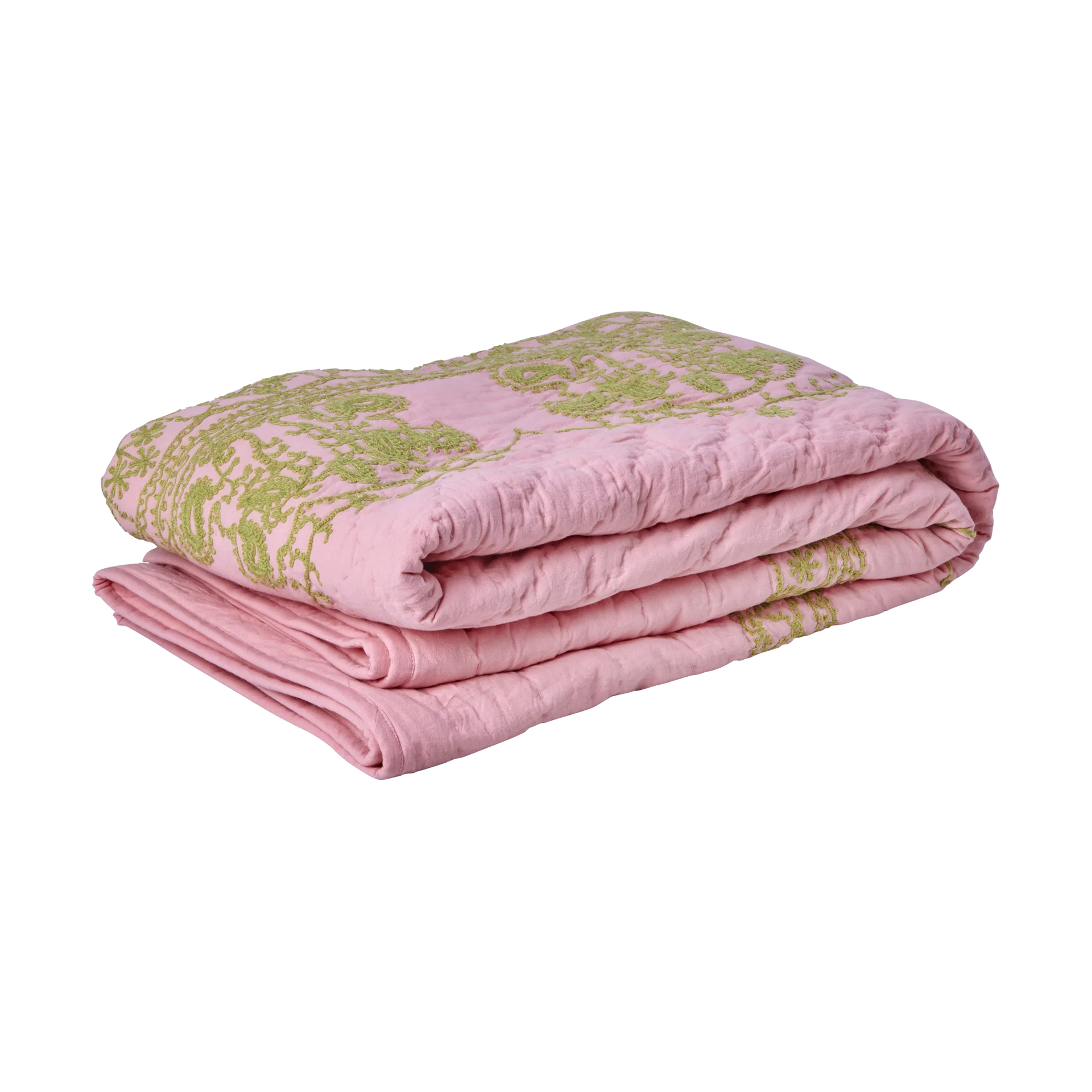 Koc pikowany Rice 140x200 cm, Soft pink RICE