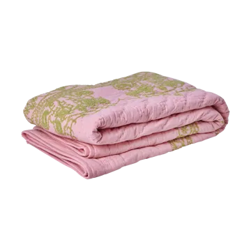 Koc pikowany Rice 140x200 cm - Soft pink - RICE