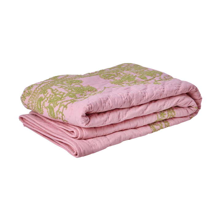 Koc pikowany Rice 140x200 cm - Soft pink - RICE