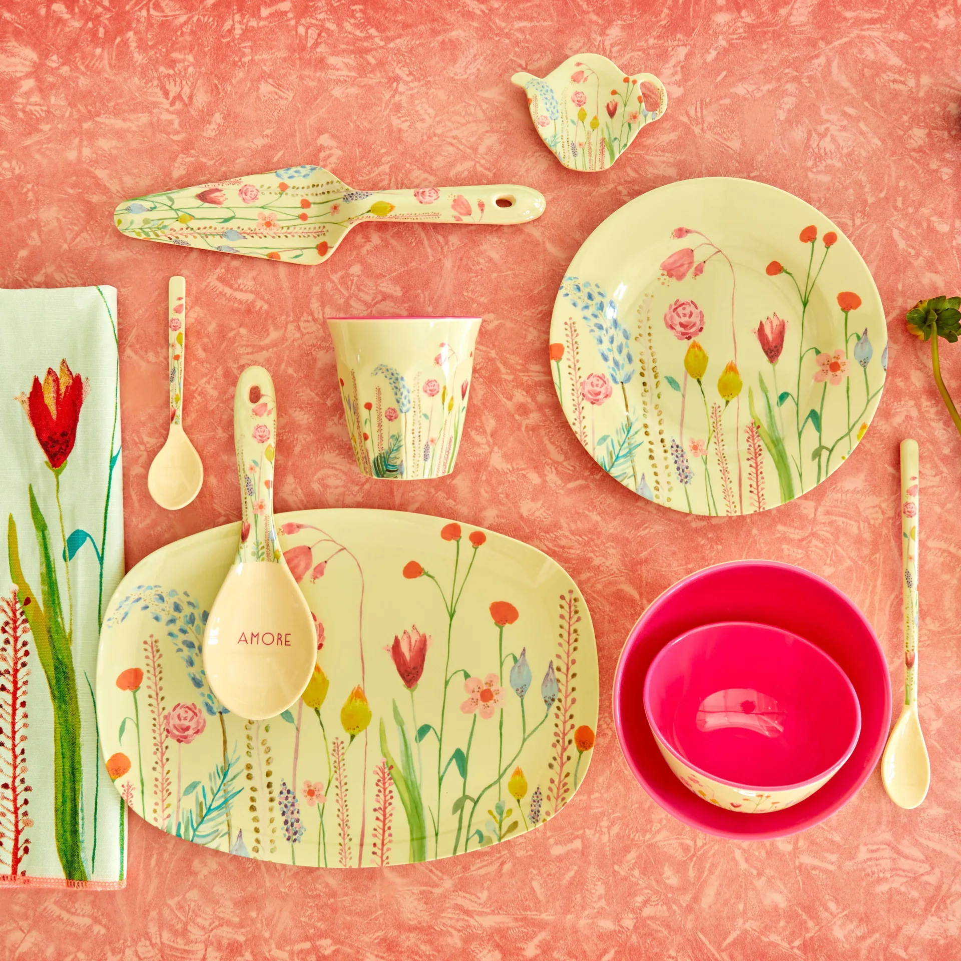 Kubek melaminowy Rice Medium, Summer flowera RICE