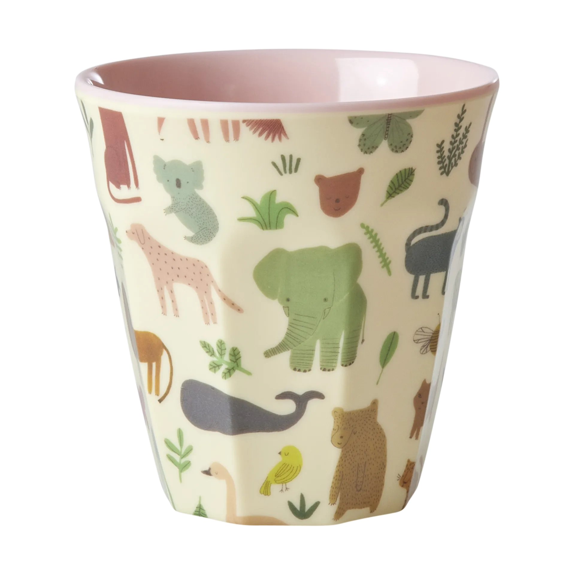 Kubek melaminowy Rice Medium, Sweet Jungle Print-Soft Pink RICE