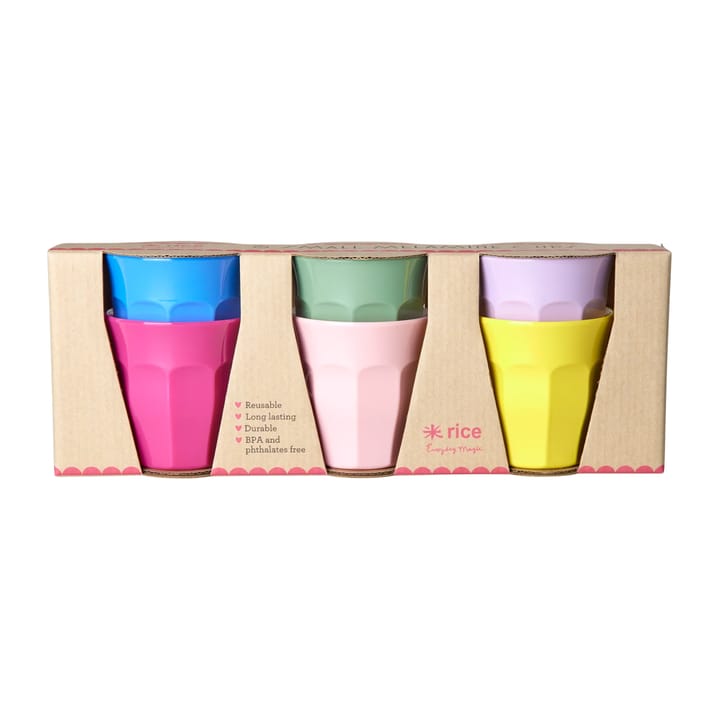 Kubek melaminowy Rice Small, 6 szt. - Multicolor - RICE