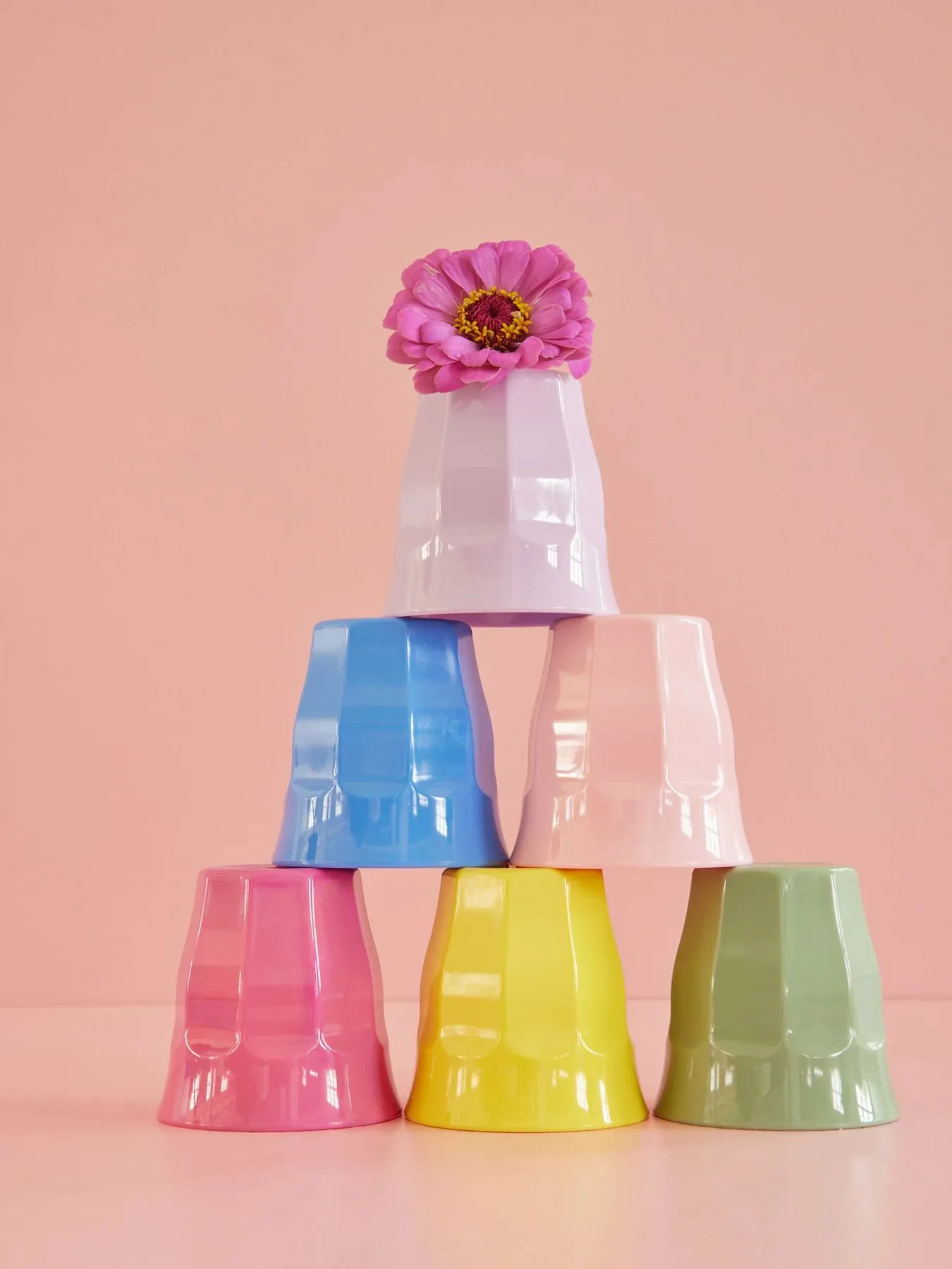 Kubek melaminowy Rice Small, 6 szt., Multicolor RICE