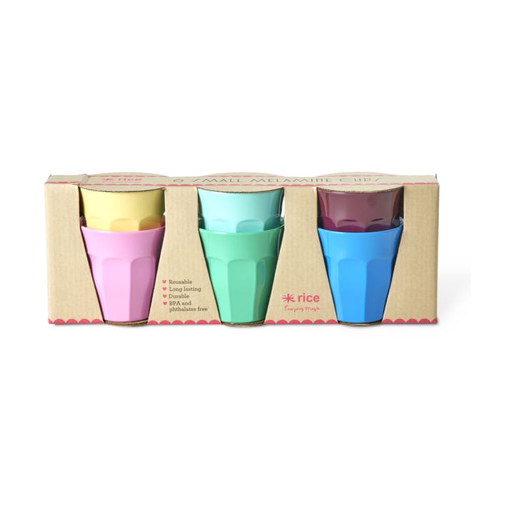 Kubek melaminowy Rice Small, 6 szt. - Show youre true colors - RICE