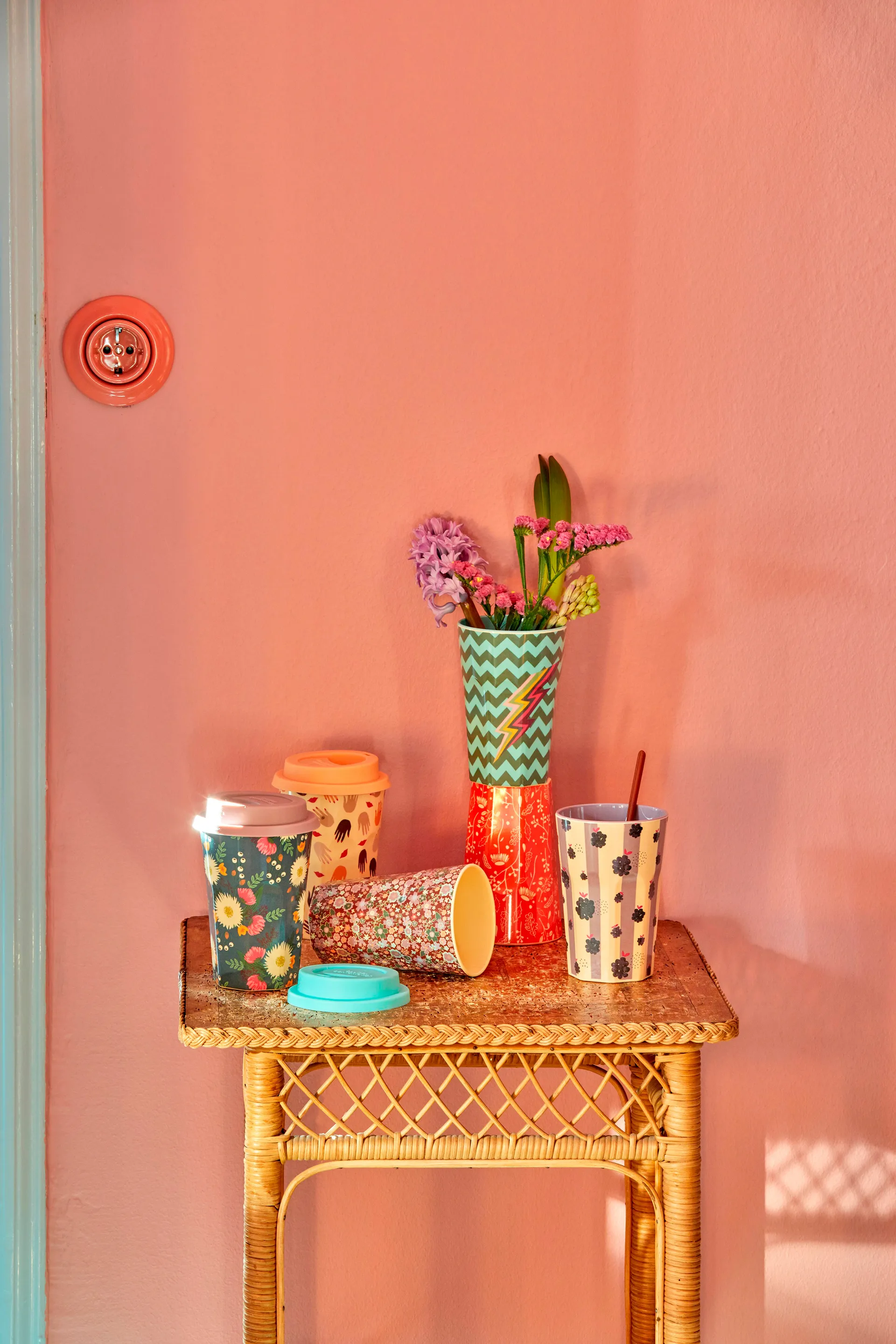 Kubek melaminowy Rice, wysoki, Fall flower RICE