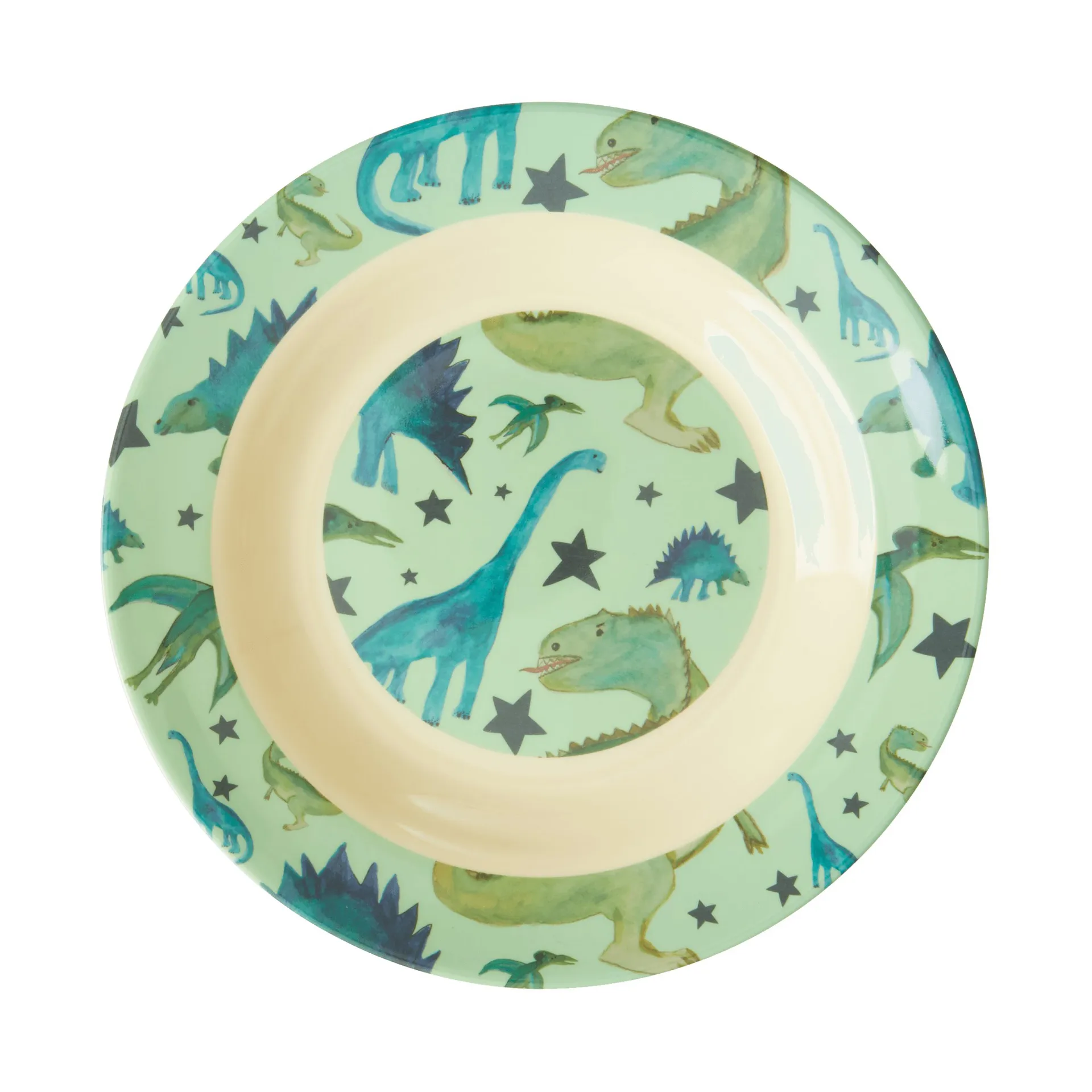 Melaminowa miska dla dzieci Rice Ø20 cm, Dinosaurs RICE