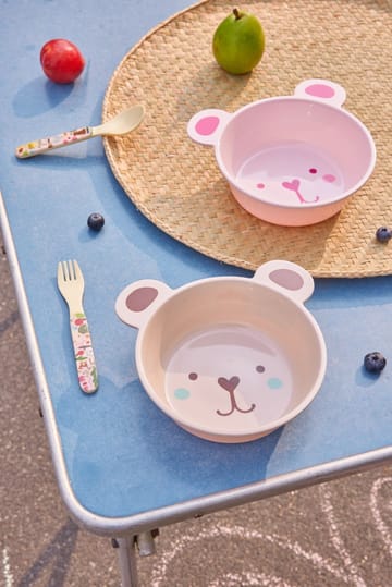 Melaminowa miska w kształcie niedźwiedzia Rice  50 cl - Pink - RICE