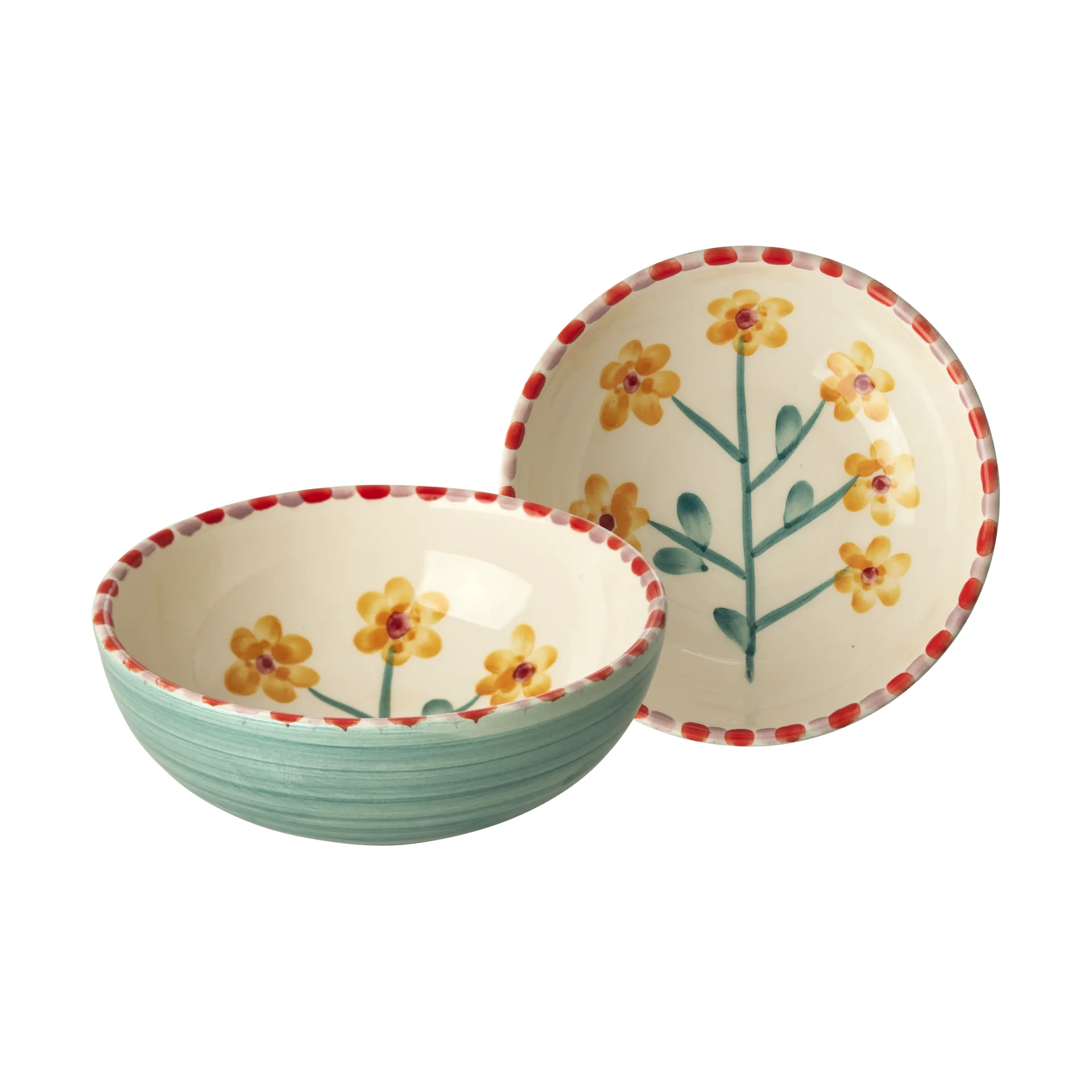 Miska ceramiczna Rice 35 cl, Yellow Flower-jade RICE