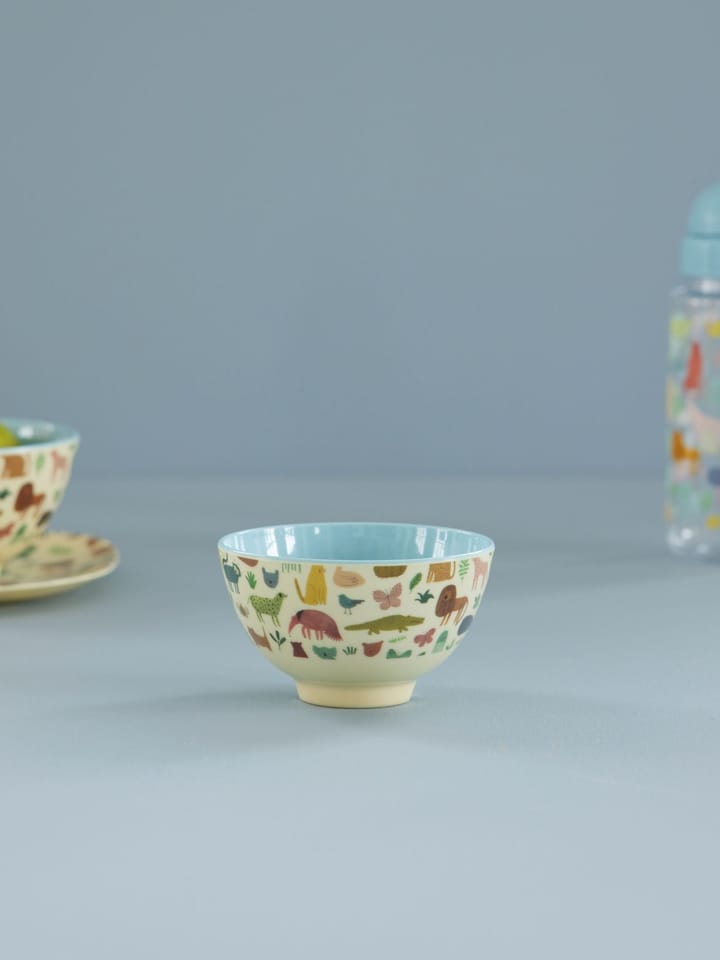 Miska melaminowa Rice Small, Sweet Jungle Print-Soft blue RICE