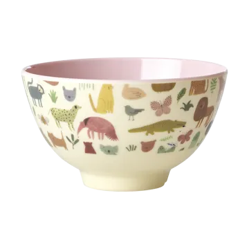 Miska melaminowa Rice Small - Sweet Jungle Print-Soft Pink - RICE