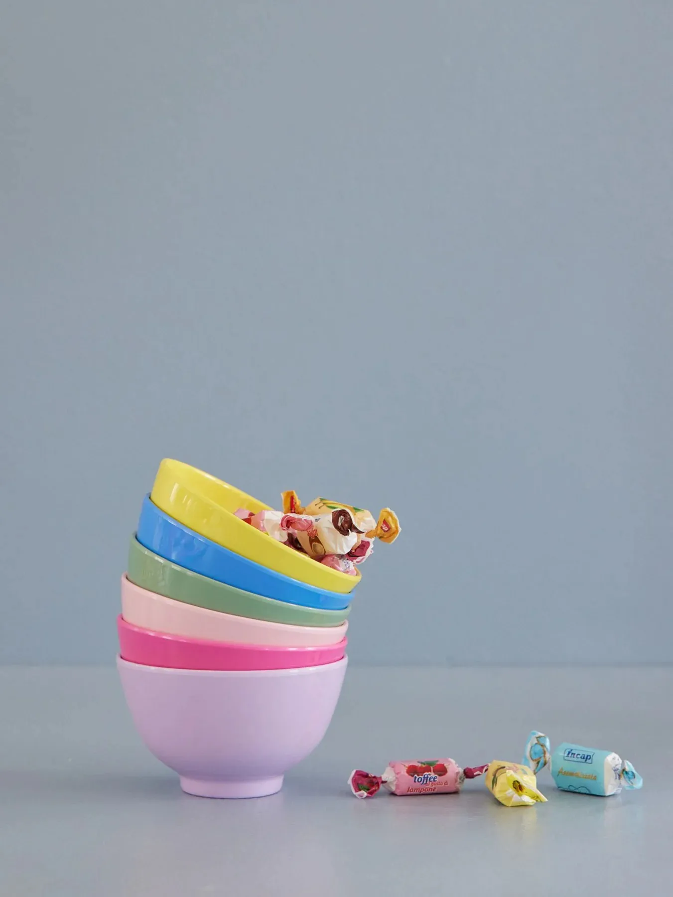 Miska z melaminy Rice small Ø11 cm 6 cz., Multicolor RICE