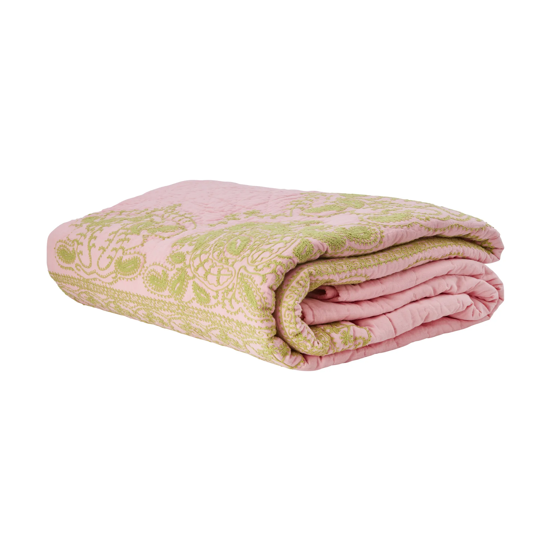 Narzuta pikowana Rice 225x225 cm, Soft pink RICE