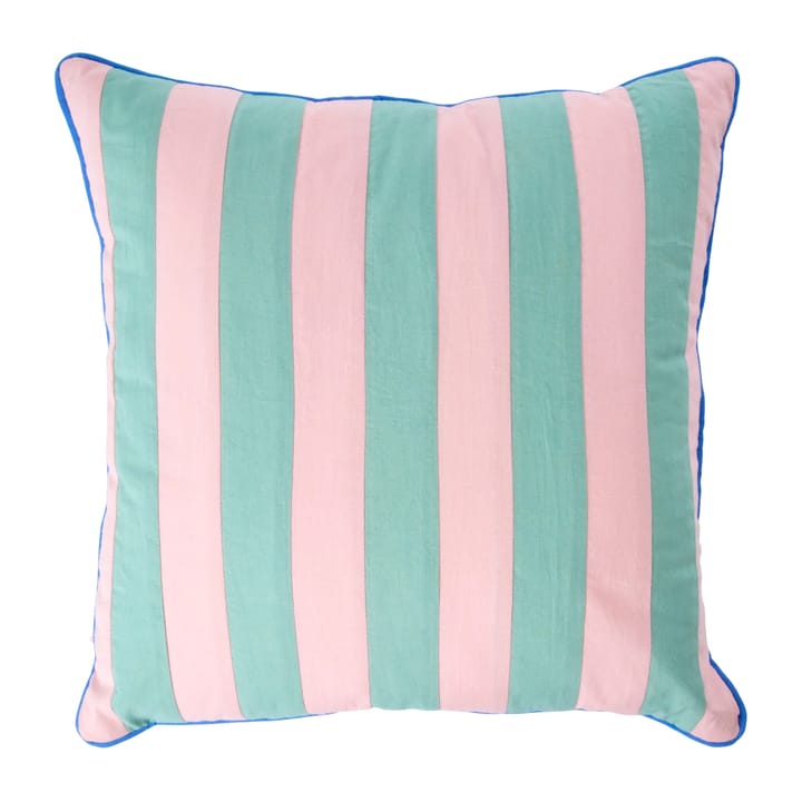 Poduszka Rice w paski 40x40 cm, Pink-green RICE
