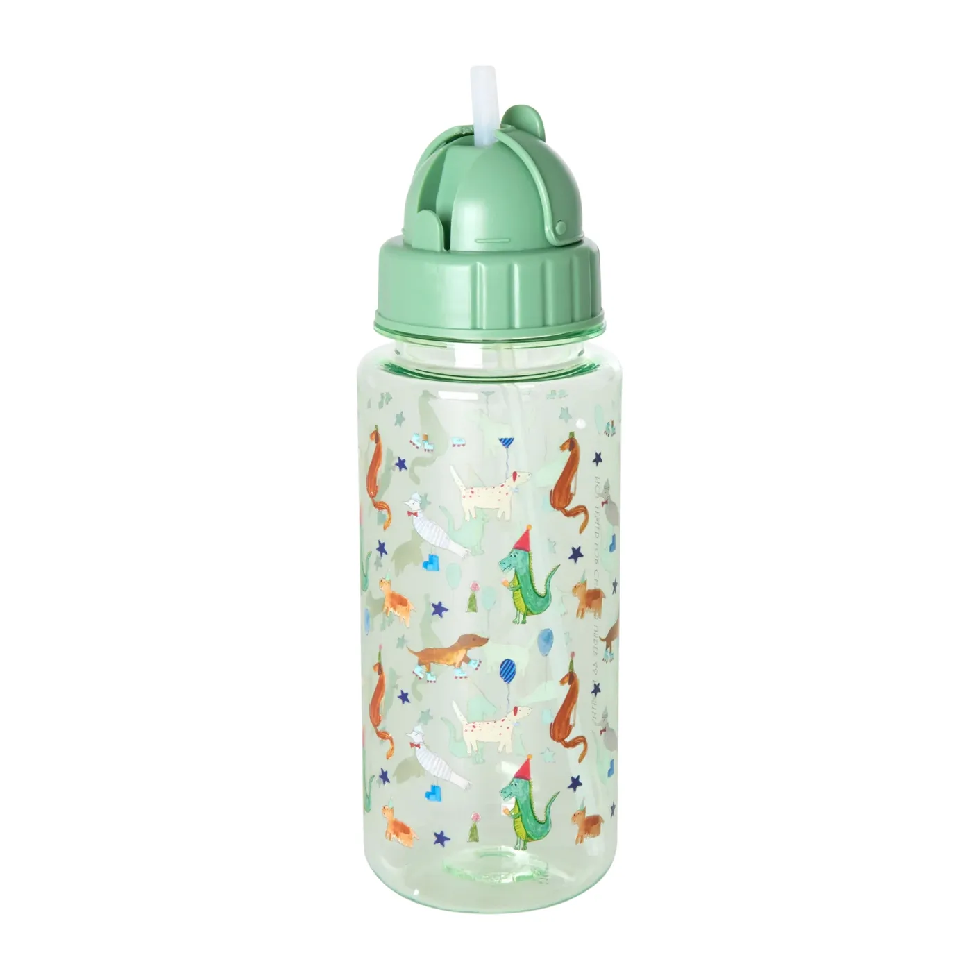 Rice butelka na wodę dla dzieci 500 ml, Animal print-green RICE