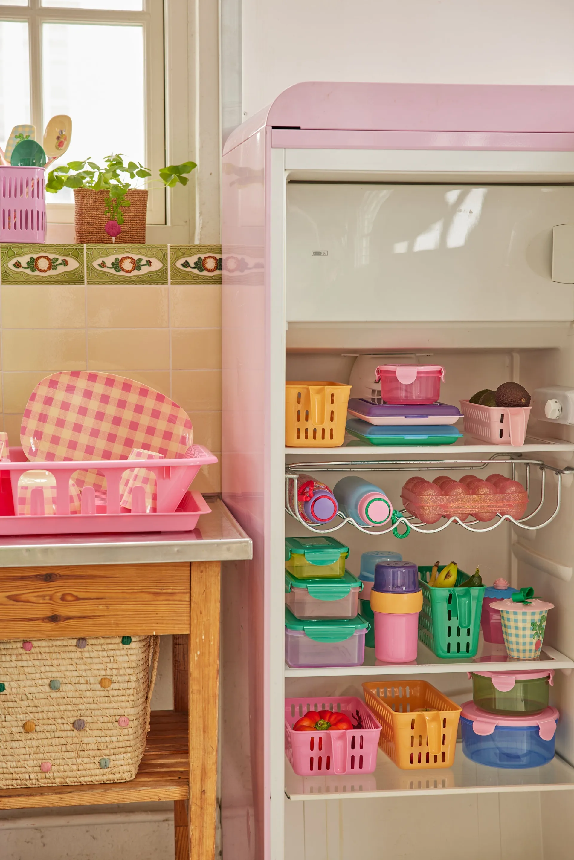 Rice Food Box 6,7x26,5 cm, Soft pink RICE