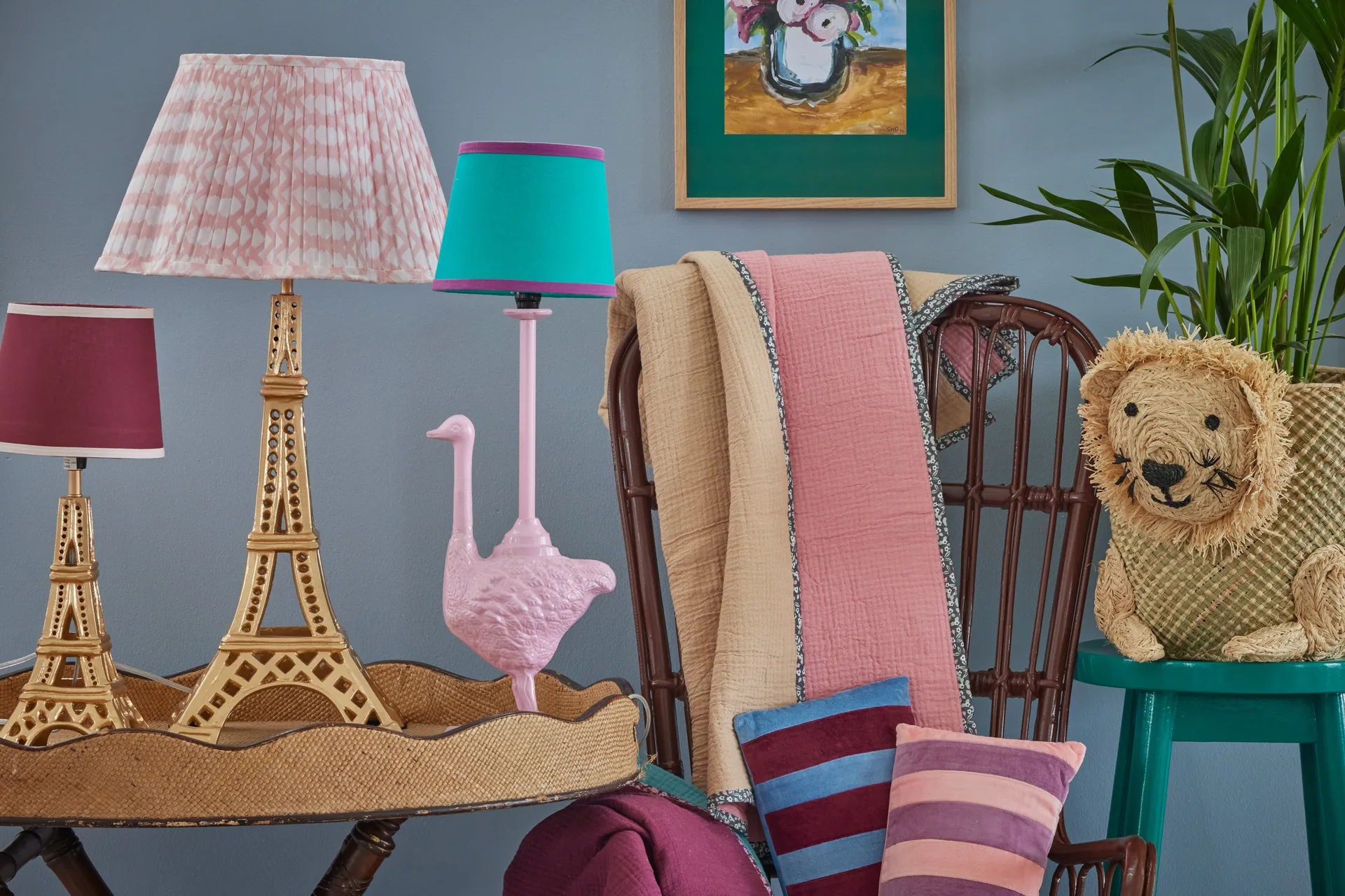 Rice koc bawełniany 140x200 cm, Sand RICE