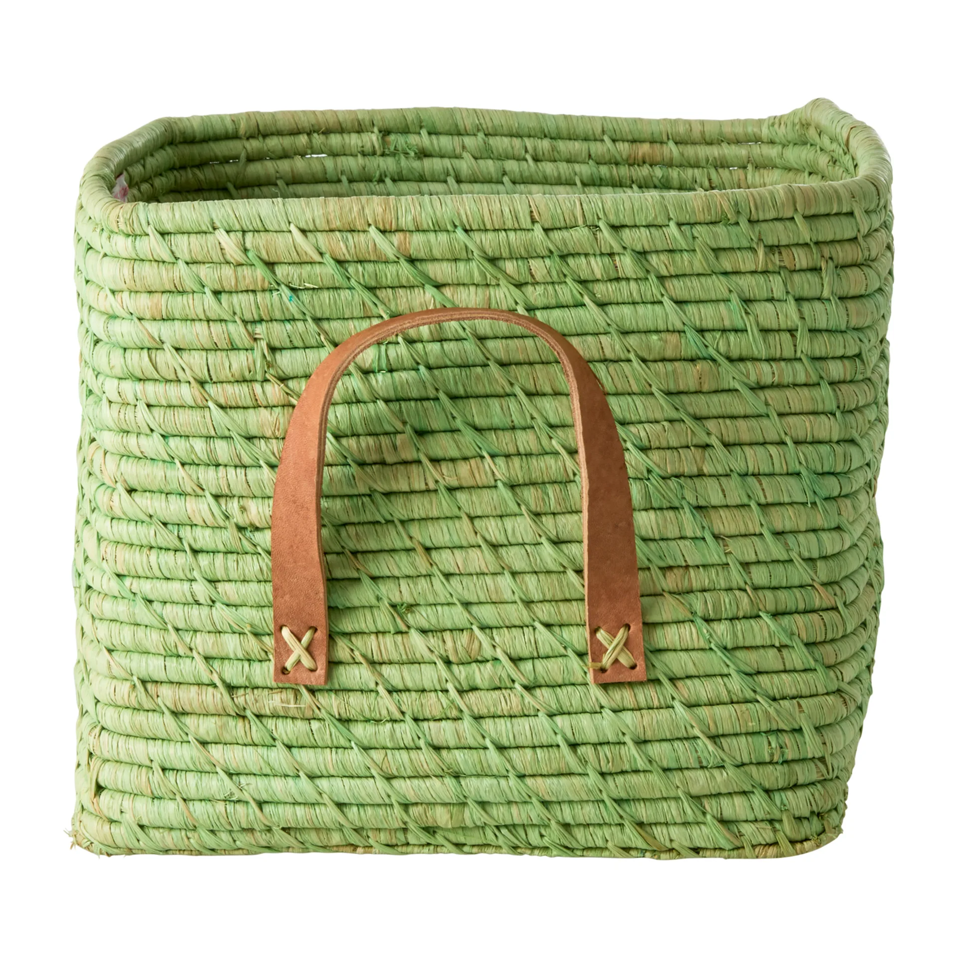 Rice koszyk z rafii, Soft green RICE
