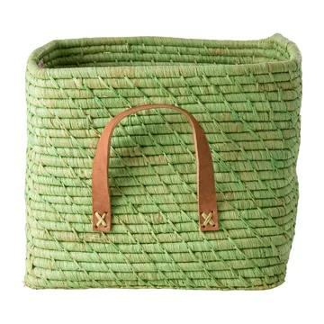 Rice koszyk z rafii - Soft green - RICE