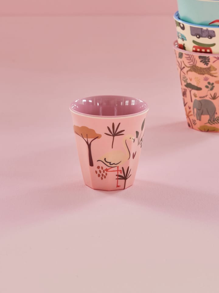 Rice kubek dla dzieci z melaminy, Pink Jungle Animal RICE