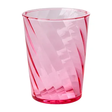 Rice Twisted Swirl szklanka z akrylu 340 ml - Pink - RICE