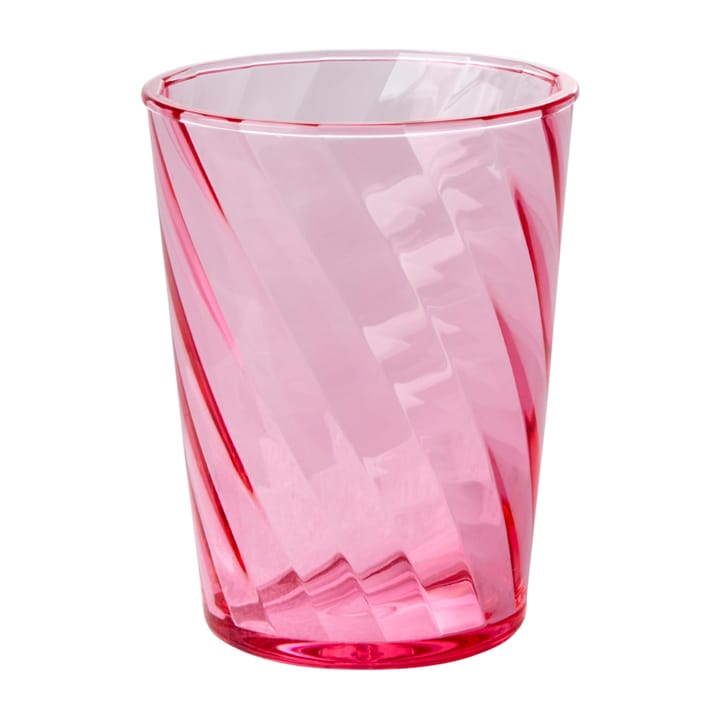 Szklanka akrylowa Rice Twisted Swirl 34 cl, Pink RICE