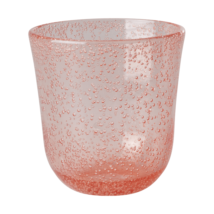 Szklanka akrylowa z bąbelkowym wzorem Rice 410 ml - Peach - RICE