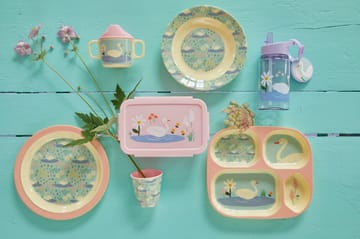 Talerz dla dzieci Rice z melaminy Ø22 cm - Łabądź - RICE