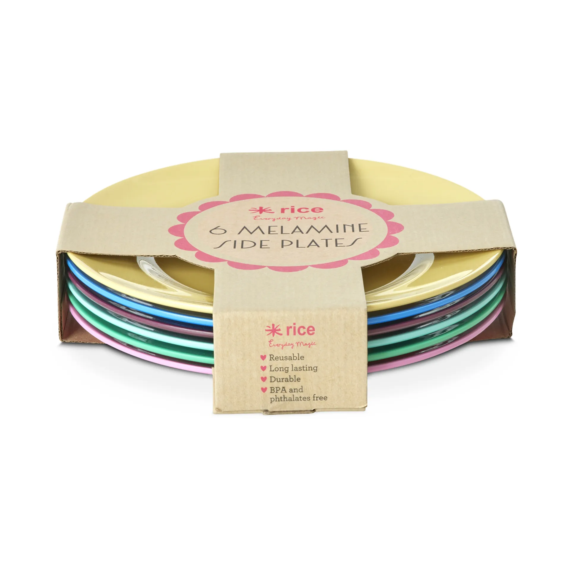 Talerz melaminowy Rice Ø21 cm 6-szt., Show youre true colors RICE