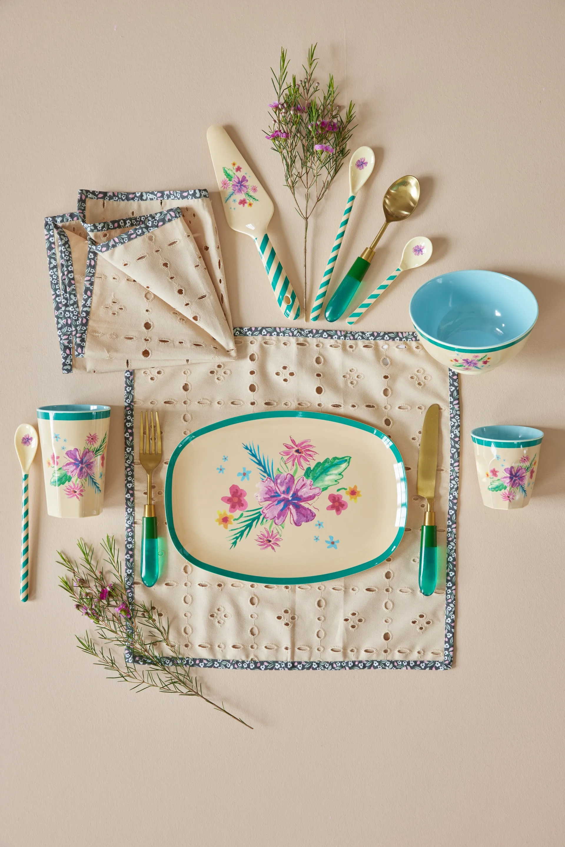 Talerz melaminowy Rice 22x30 cm, Arda bloom RICE