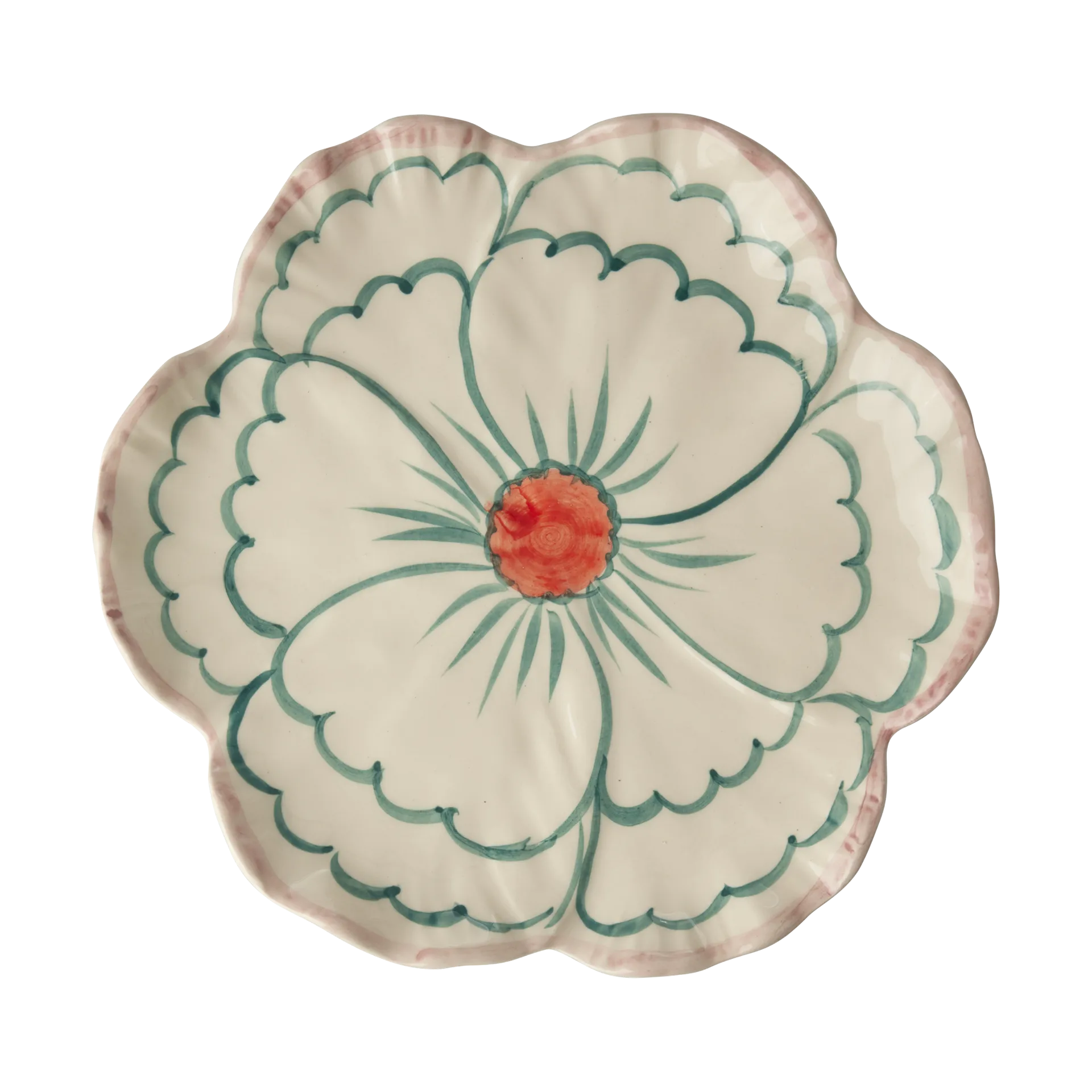 Talerz Rice Flower Ø19,5 cm, Pink border RICE