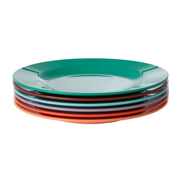 Talerz z melaminy Rice 20 cm 6-pak, Disco ball-colors RICE