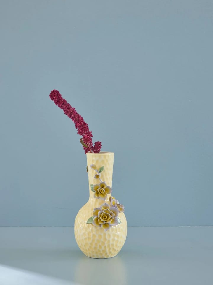 Wazon Rice Flower Sculpture 25 cm, Cream RICE