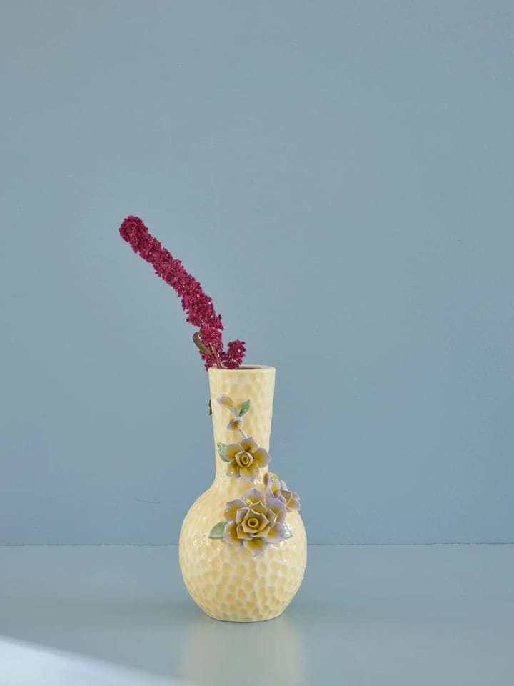 Wazon Rice Flower Sculpture 25 cm - Cream - RICE