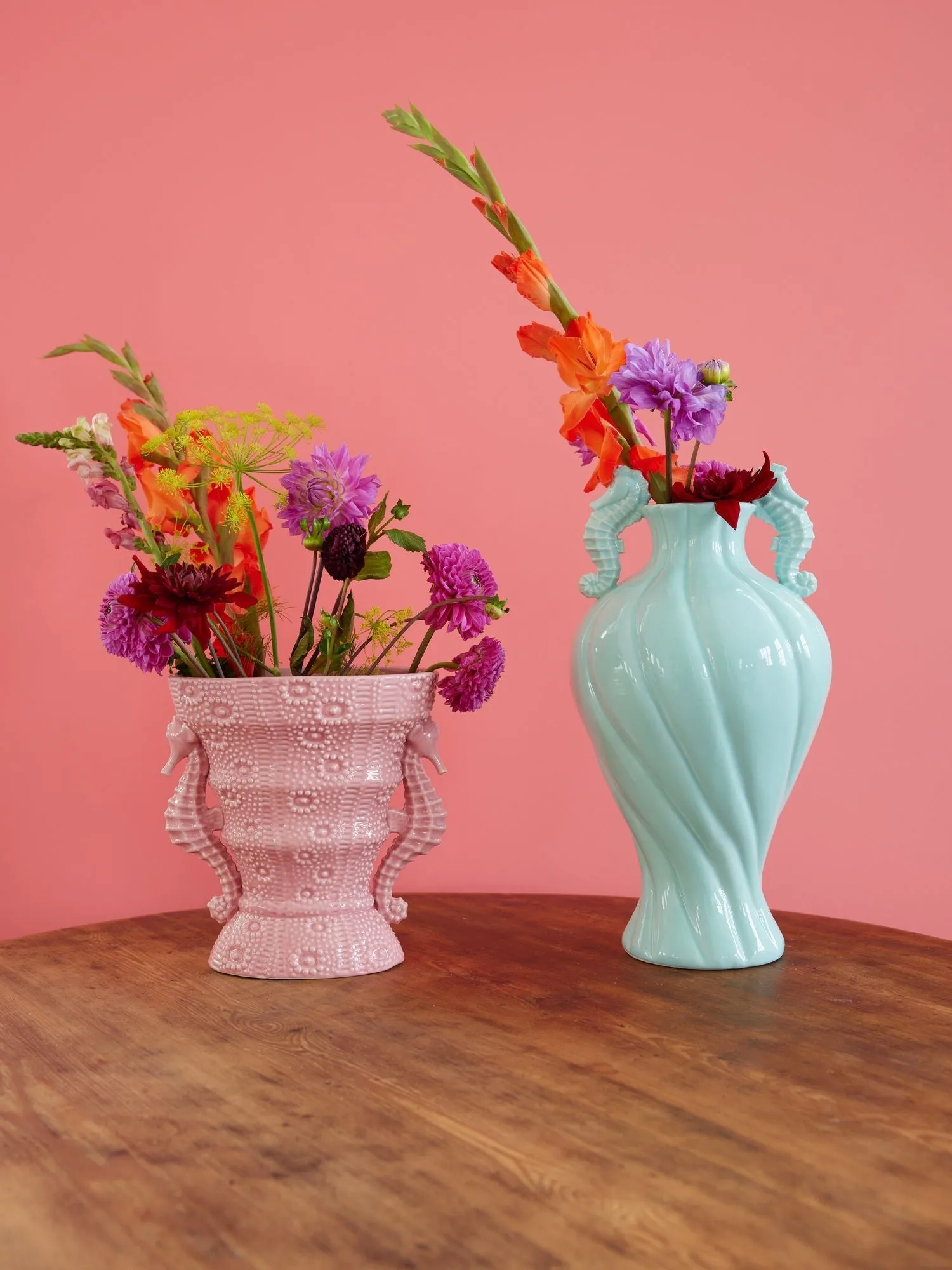 Wazon Rice Seahorse duży 25 cm, Pink RICE