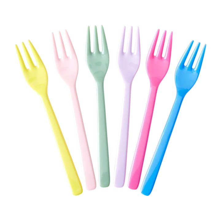 Widelec Rice melamina 6-pak - Multicolor - RICE